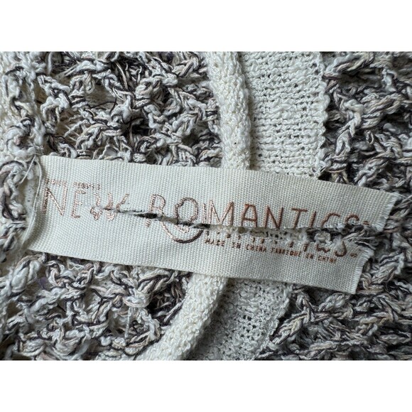 Free People Boho Dress S Ivory Cream Long Sleeve Crochet Maxi Cover Up - Picture 9 of 15